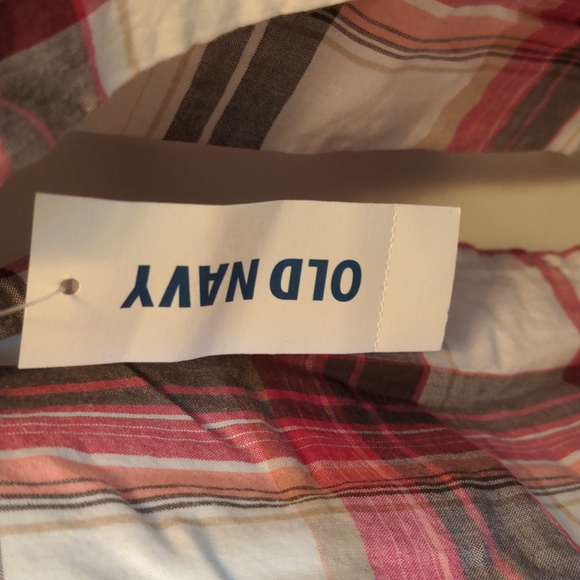 Old Navy Women's Size XXL 16 Plaid Ruffle Hem Shirt Dress New with Tags Flawed - Picture 4 of 12